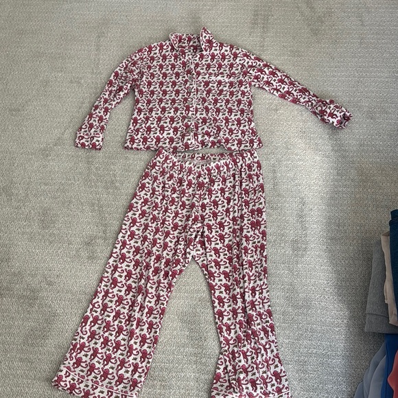 Roller Rabbit Red and White Pajama Set